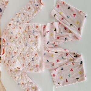 LOT of 2, Girl's Toddler Quilted M&S Top, Disney Minnie Mouse Pants (Age 5 yrs)